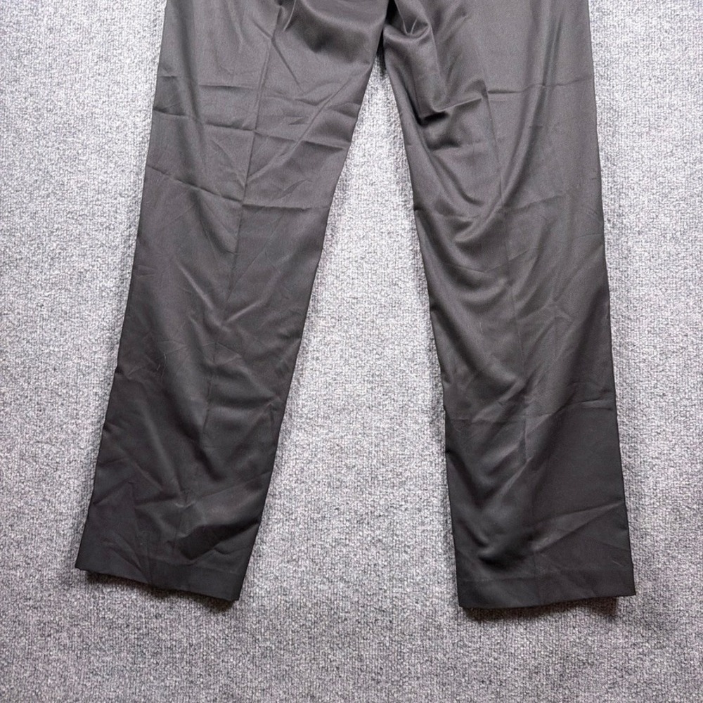 Calvin Klein Dress Pants Mens 32x34 Black Straight Fit Flat Front NWT - Picture 6 of 13
